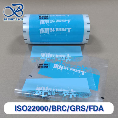 Recycelte Hochbarriere-Meeresfrüchte-Verpackungsfolie mit Reißverschluss