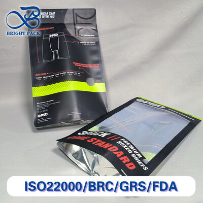 Wiederverwendbarer Reißverschluss-Standbodenbeutel für Kleidung