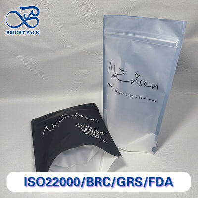 Stand-up Tasche mit wieder verschließbarem Reißverschluss