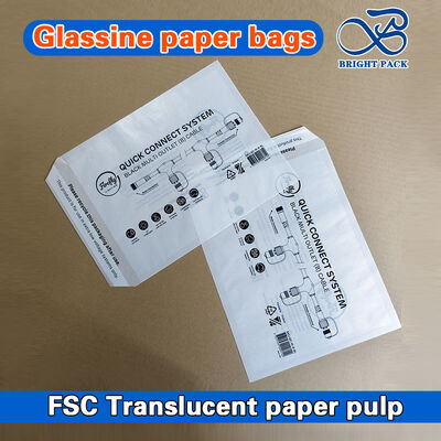 Fettabweisende, lebensmittelechte Glassine-Papiertüten, umweltfreundliche, transparente Verpackung für Bäckerei, Süßigkeiten, Bastelarbeiten