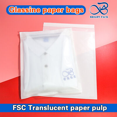 100% biologisch abbaubare Glaspapiersäcke mit individualisierbarem Druck und hoher Transparenz für nachhaltige Bekleidungspakete