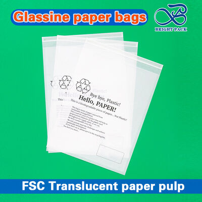 Auf Wunsch gedruckte durchsichtige Glaswachspapiersäcke, recycelbar und zu 100% biologisch abbaubar