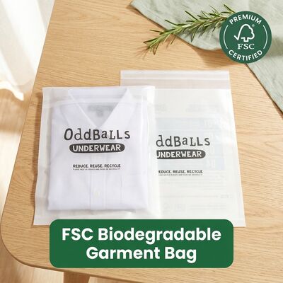 Ökofreundliche Luxus-Grüne Verpackung Glasbeutel Null Kunststoff Biologisch abbaubar für zertifizierte fettfeste Recyclingkleidung EU