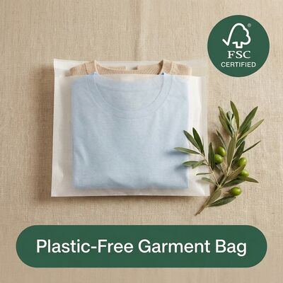 Biologisch abbaubare Kompostierbare Glasbeutel Kleidung Verpackung Öko-freundliche Bekleidung Bekleidung Hülse OEM-Händler für zertifizierte