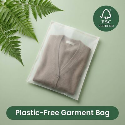 Home Kompostierbare Glasbeutel für Bekleidung Biologisch abbaubare Bekleidung Verpackung Öko-Kleidungstüte für zertifizierte recycelbare OEM