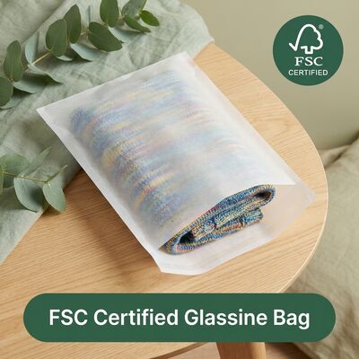 Null-Plastik-Grün Glasbeutel Luxusbekleidung Öko-freundliche Bekleidung Verpackung EU-konforme Bekleidungstüte für zertifizierte OEM