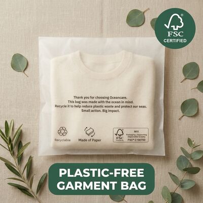 Kompostierbare, biologisch abbaubare Glasfolie Bekleidung Verpackung Umweltfreundliche Kleidung Tasche Bekleidung für zertifizierte Recyclingprodukte