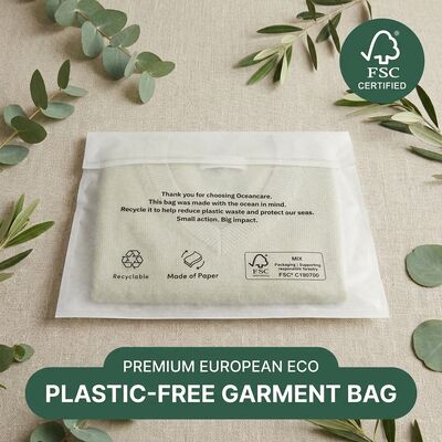 Biologisch abbaubare, umweltfreundliche Glasfolie für Bekleidung Nachhaltige Kleidung Verpackung Kleidungsbeutel für zertifiziertes Recycling