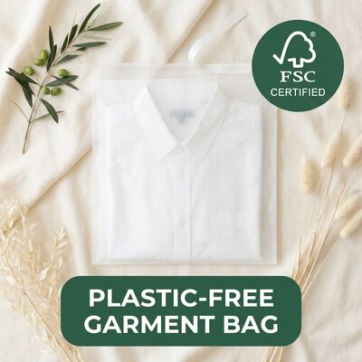 Durchsichtige Glasbeutel 40gm für Bekleidung Durchsichtige Kleidung Verpackung Öko-Kleidungsbeutel für zertifizierte recycelbare biologisch abbaubare