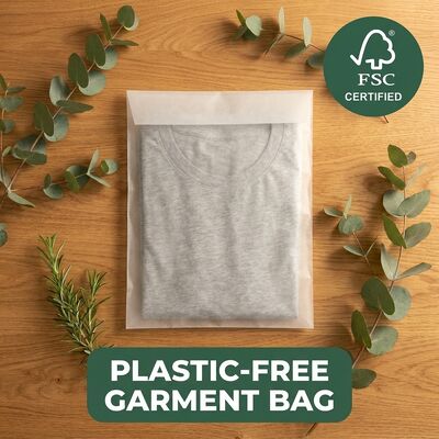 Ökofreundliche Luxus-Glastasche Kleidung Verpackung Recyclingbeutel Kunststofffreies Kleidungsstück für zertifizierten USA-Großhandelslieferanten