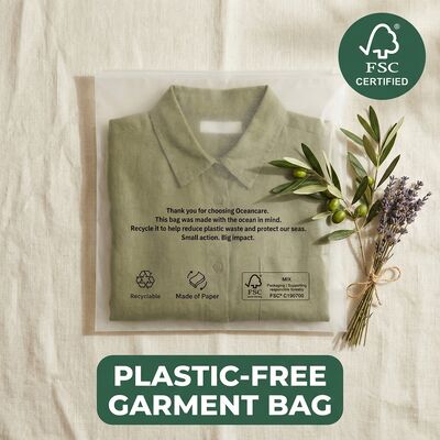 Biologisch abbaubarer Glasbeutel für Hausnutzung Kompostierbares Bekleidungsgewerbe Verpackung Öko-Kleidung Tasche Bekleidung für zertifizierte Fettsicherheit Recycelbar