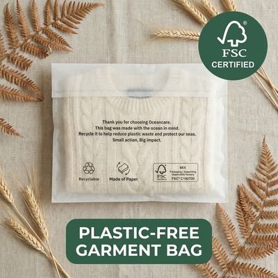 Grüne Verpackung Glasbeutel Bekleidung Umweltfreundlich Null Kunststoffbekleidung EU-konforme Bekleidungstüte für zertifiziertes Recycling USA