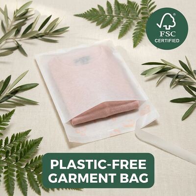 Biologisch abbaubare recycelte Materialien Glaspapiertüte Kompostierbare Kleidung Verpackung Öko-freundliche Bekleidung Tasche Bekleidung Luxus