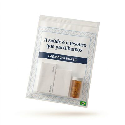 Durchsichtige Luxus-Pharma-Verpackung Barrierepapier Glas-Medizinische Tasche Wiederverwertbare pharmazeutische Verpackungen OEM für zertifizierte