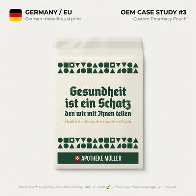 Kunststofffreie medizinische Verpackungen Glasbeutel Sterilpapierbeutel Recycelbare Gesundheitsverpackungen EU Private Label Hersteller