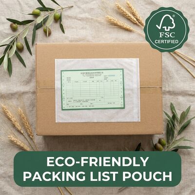 Glassine Lieferbrief Briefumschlag Kunststofffrei biologisch abbaubar FSC zertifizierte nachhaltige Verpackungsliste Brieftasche recycelbar Eco OEM