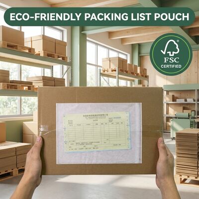 Recycelbare, biologisch abbaubare Rechnungen, geschlossene Umschläge, Glaspackung für Etiketten, Kunststofffrei, umweltfreundlich, benutzerdefiniert