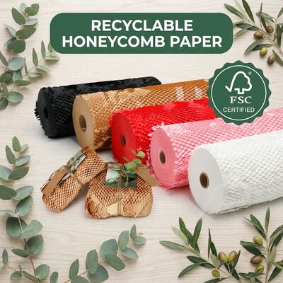 Umweltfreundliches, recycelbares Waben-Kraftpapier für Geschenkverpackungen und Versandpolsterung