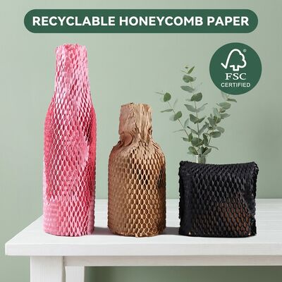 Nachhaltige biologisch abbaubare Honighals-Wrap-Rolle, recycelbar für zertifiziertes Polsterpapier