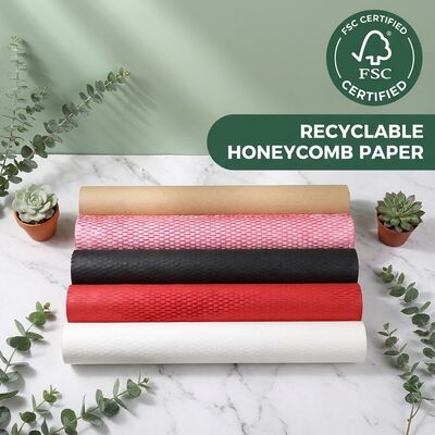 Nachhaltige biologisch abbaubare Honighals-Wrap-Rolle, recycelbar für zertifiziertes Polsterpapier