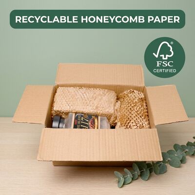 Perforiertes Honigtuchpapier Roll Kraft Honigtuchwicklung Erweiterbares Polsterpapier zum Verpacken